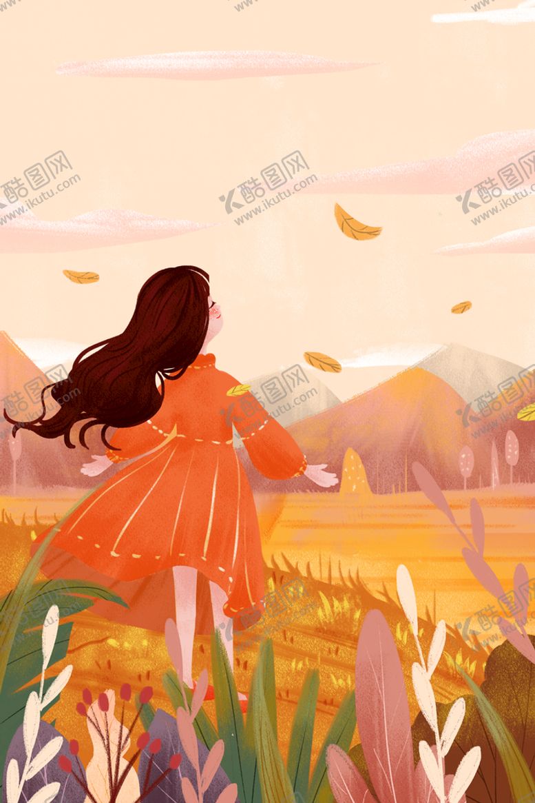 编号：08371909261210395934【酷图网】源文件下载-秋天插画