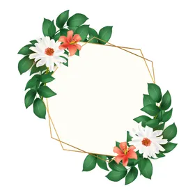 手绘花植物叶子免抠图花朵素材