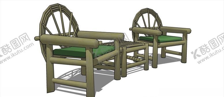 编号：20844210081542128218【酷图网】源文件下载-坐凳凳子椅子园林素材园