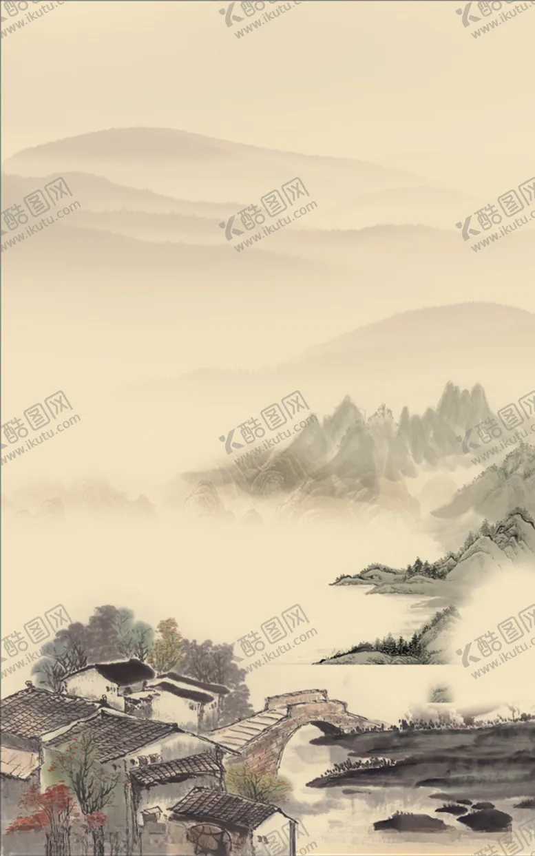 编号：73185106270732263903【酷图网】源文件下载-小桥流水人家