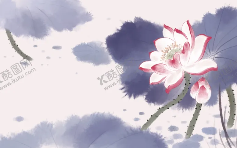 编号：16338306300310158161【酷图网】源文件下载-荷花插画