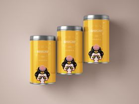 咖啡茶罐样机