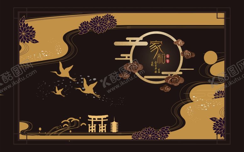 编号：18148205150952462021【酷图网】源文件下载-工笔花鸟背景墙装饰画