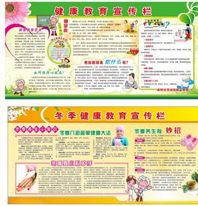 冬季健康宣传栏