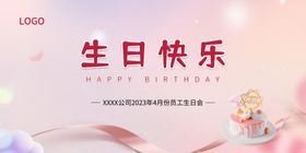 生日快乐展板