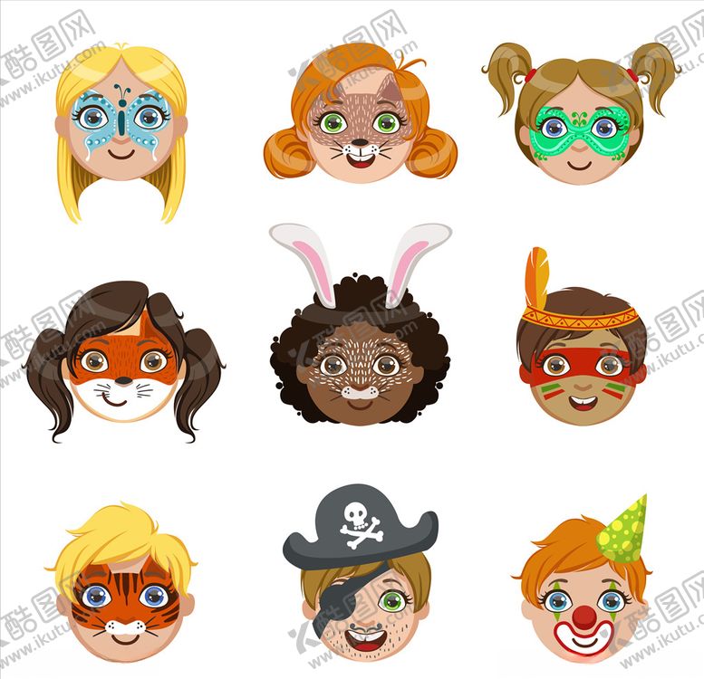 编号：19409310022224001973【酷图网】源文件下载-卡通头像