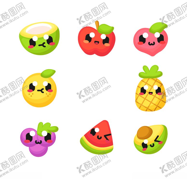 编号：46389311010652144398【酷图网】源文件下载-可爱食物