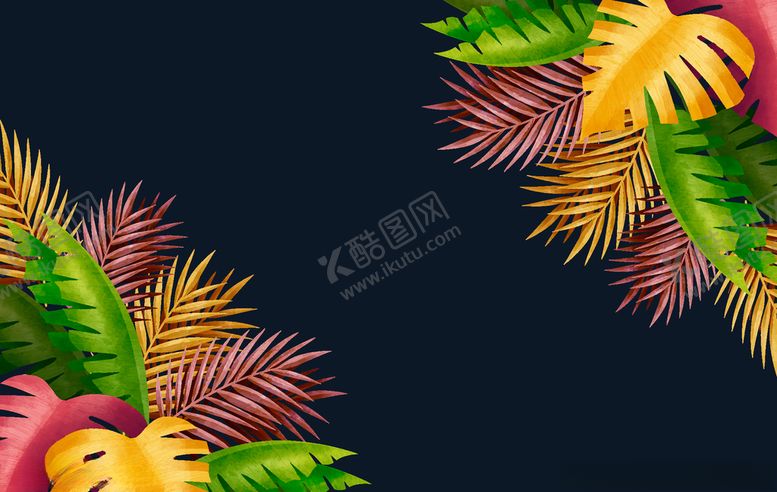 编号：64996610060940042721【酷图网】源文件下载-线条矢量手绘花草