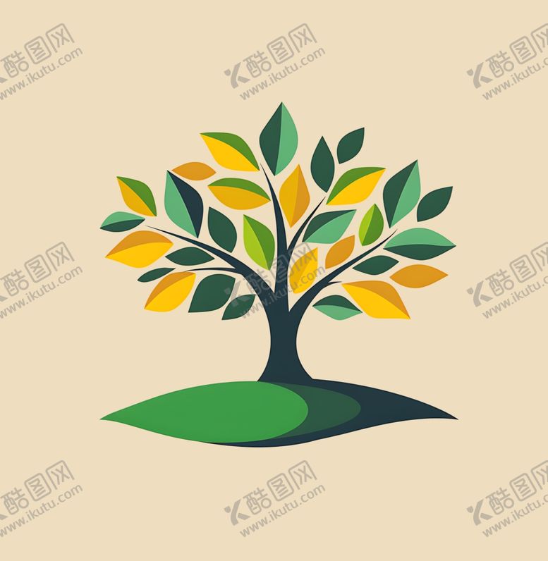 编号：16400501140344369608【酷图网】源文件下载-树元素图案
