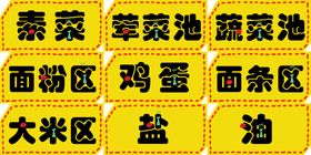 展示牌异形指示牌食堂