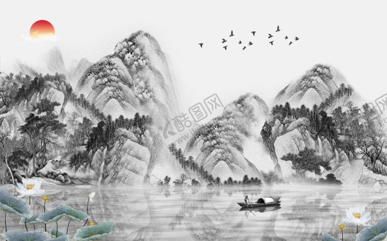 编号：13539211010854386102【酷图网】源文件下载-山水画