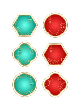 边框背景字画婚礼花纹