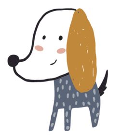 猫狗主题插画图案