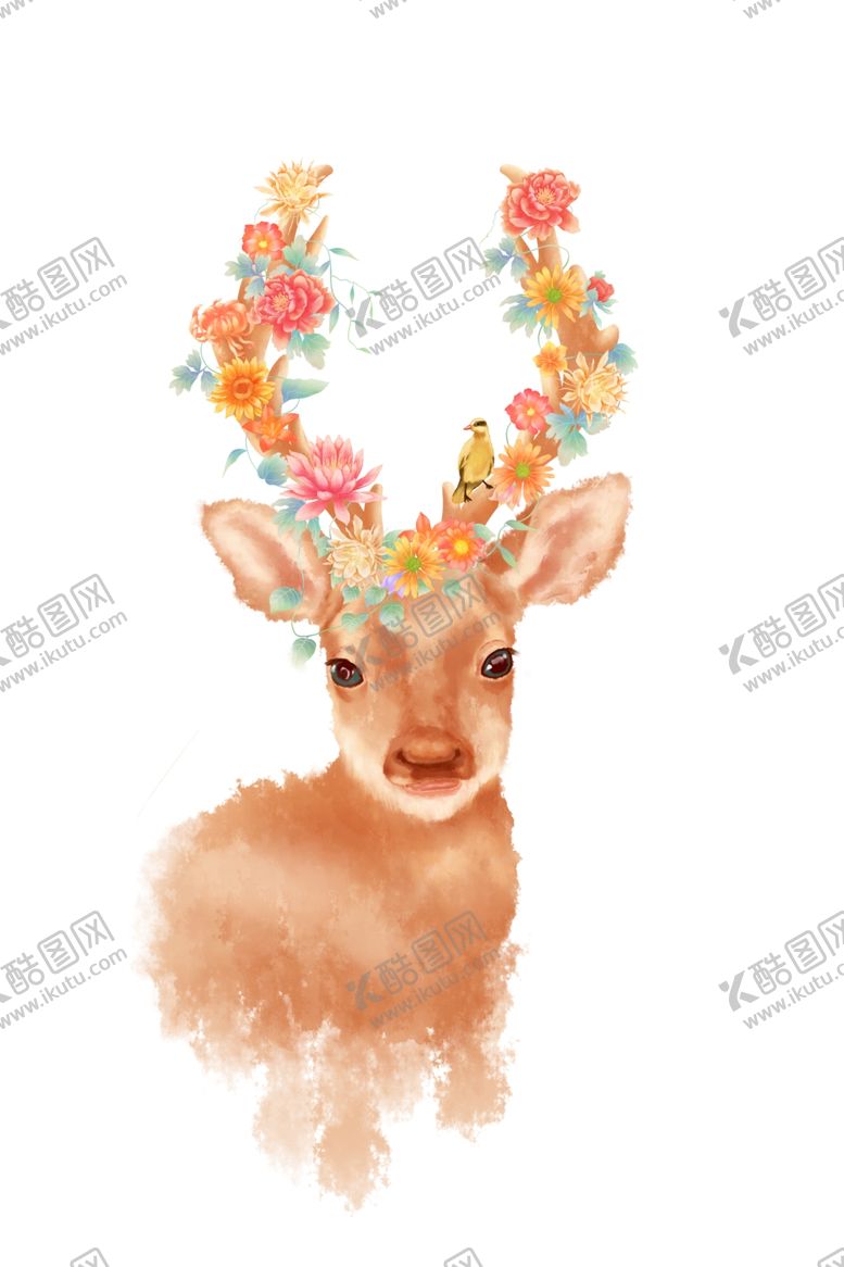 编号：42065006280200171381【酷图网】源文件下载-麋鹿装饰画