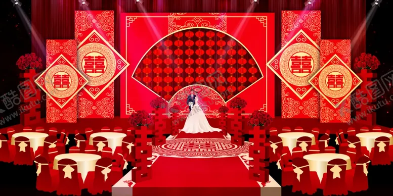 编号：44870106181553313066【酷图网】源文件下载-中式喜字