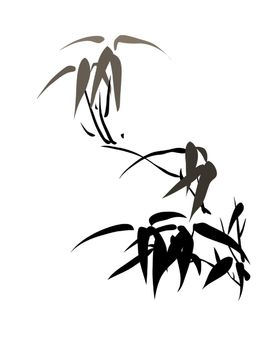 水墨竹子
