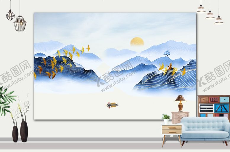 编号：92901701150335161298【酷图网】源文件下载-山水画 