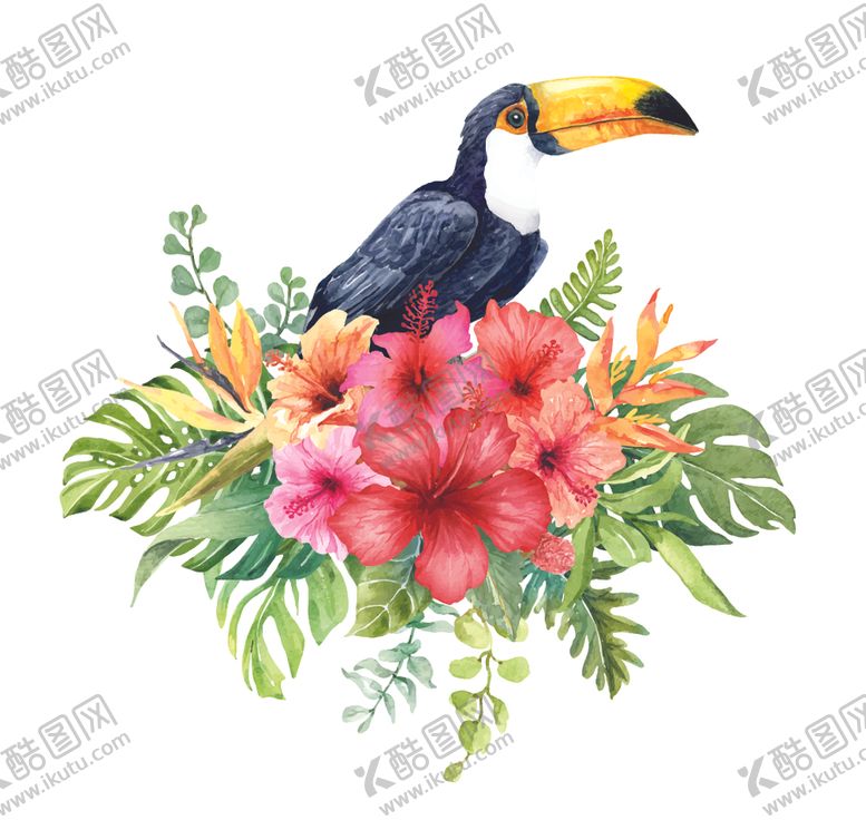 编号：91821110242047434446【酷图网】源文件下载-水彩花卉