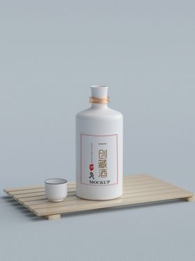 酒瓶标签样机