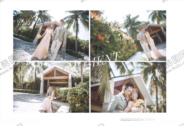 编号：41298610041812327271【酷图网】源文件下载-韩国风影楼婚相册模板之屋檐粉色