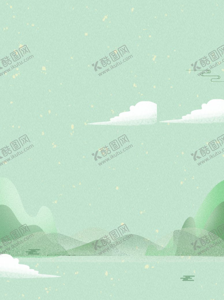 编号：19243709131417182438【酷图网】源文件下载-渐变背景绿色水墨