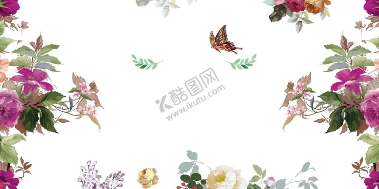 春天海报绿色环保星星时尚潮流风景