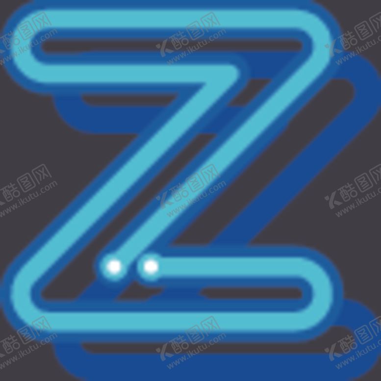 编号：25604510311734261048【酷图网】源文件下载-霓虹灯字母Z