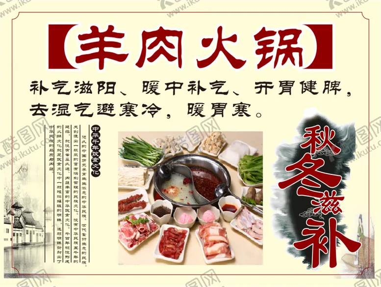 编号：89145310171235053876【酷图网】源文件下载-羊肉火锅海报