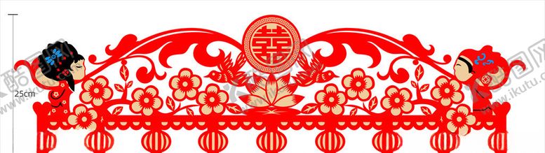 编号：50765510201811247534【酷图网】源文件下载-婚庆门楣并蒂莲开花富贵
