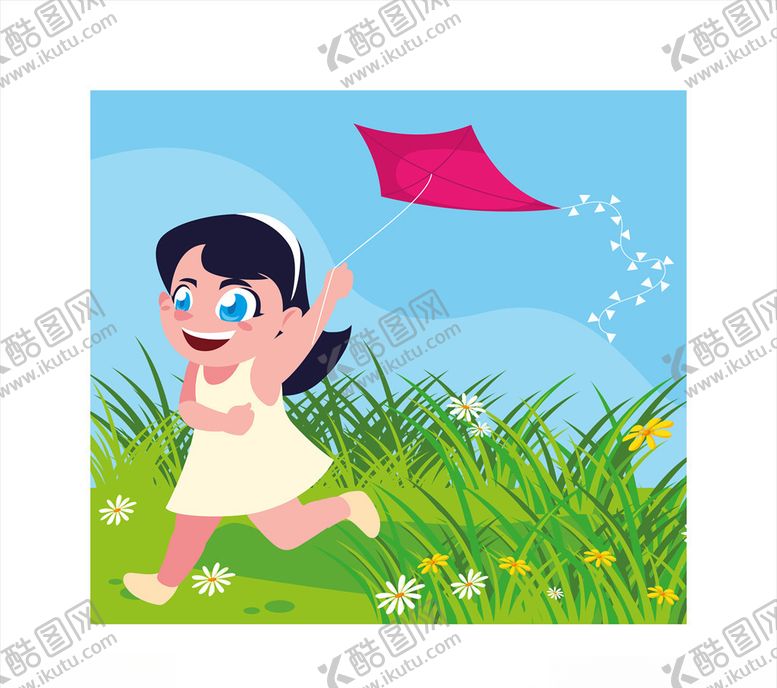 编号：13918409250948441993【酷图网】源文件下载-卡通女孩