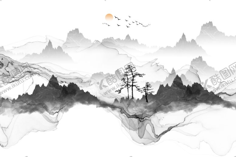 编号：44826510141644589090【酷图网】源文件下载-写意山水