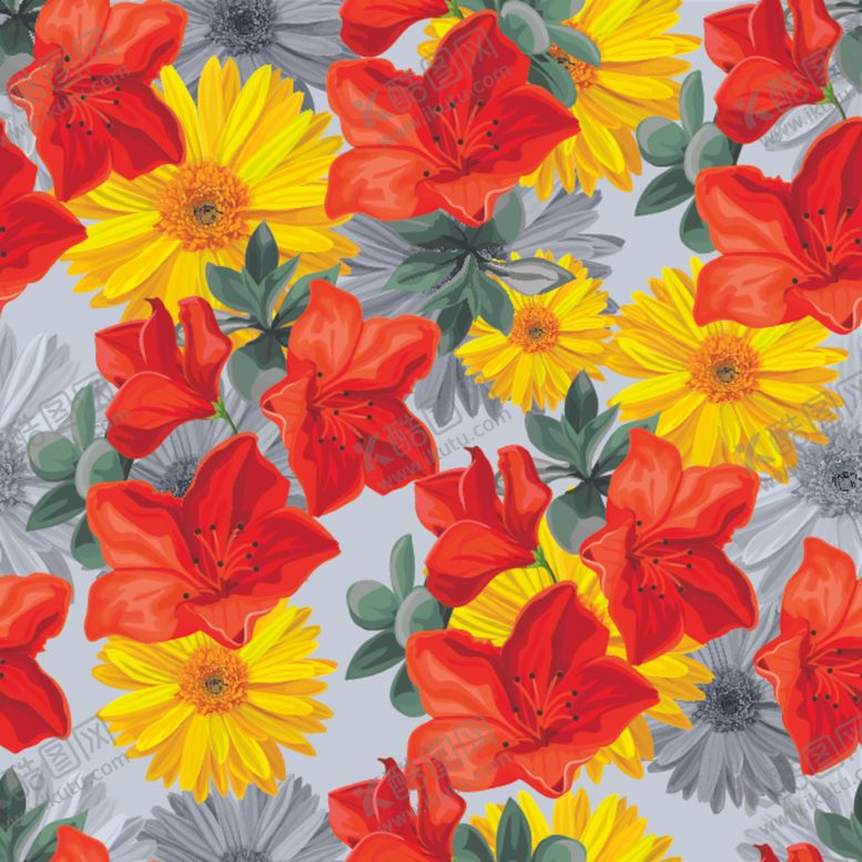 编号：59740810302008307947【酷图网】源文件下载-无缝植物花纹