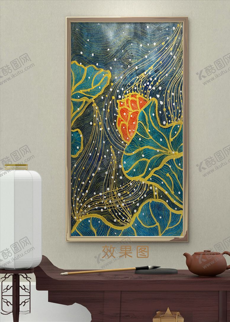 编号：98582410260125594220【酷图网】源文件下载-金色装饰画