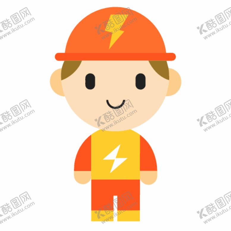 编号：48312712201358227465【酷图网】源文件下载-极简主义的卡哇伊风格的电工