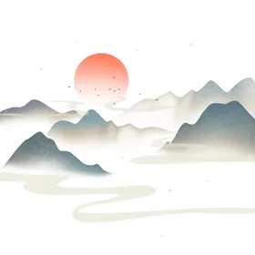 水墨山水背景