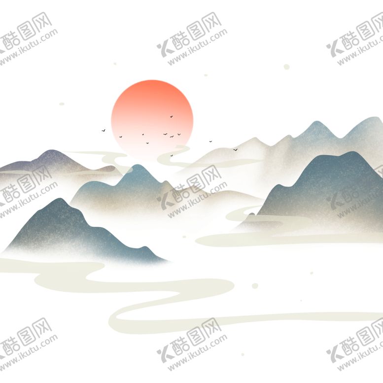编号：10681203062355034893【酷图网】源文件下载-水墨山水背景
