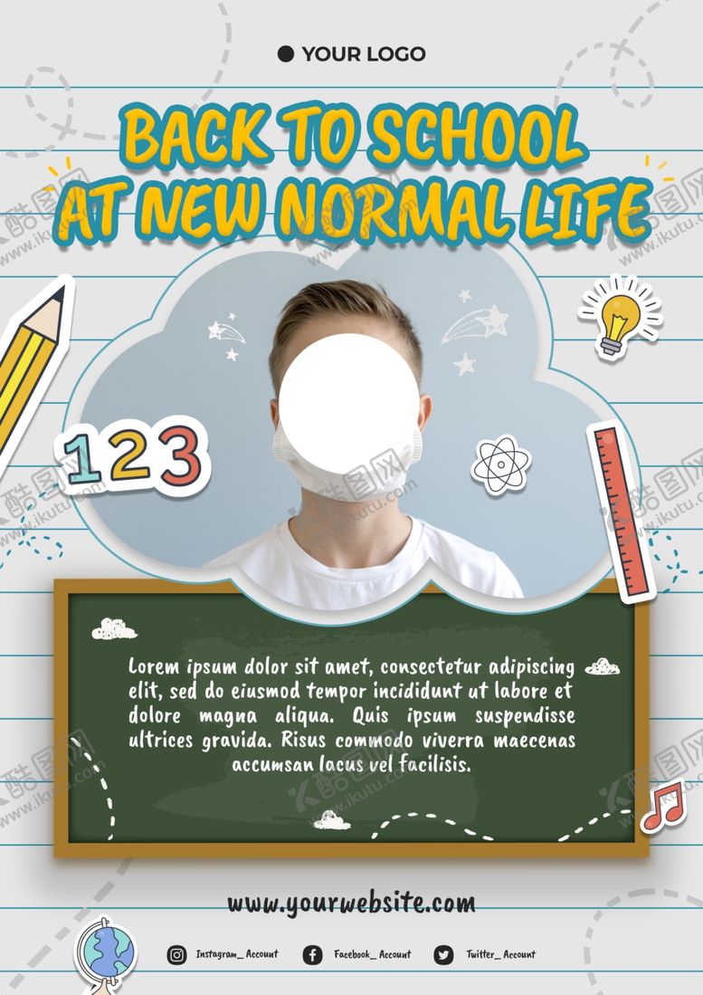 编号：82640509271915113594【酷图网】源文件下载-返校海报