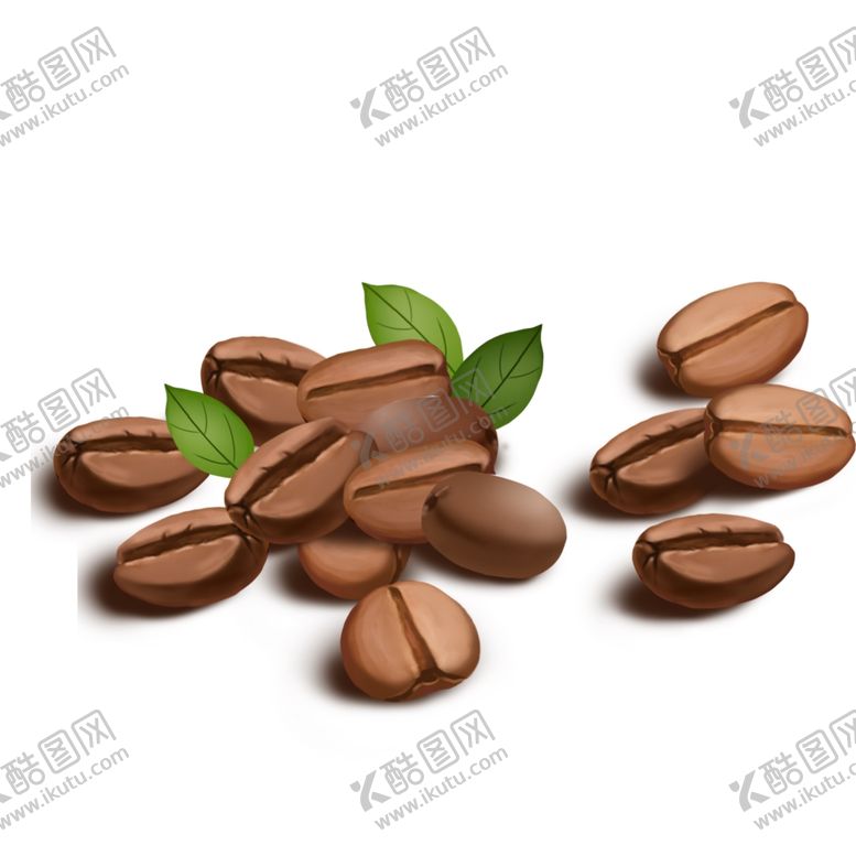 编号：13393407141323469109【酷图网】源文件下载-咖啡豆手绘插画设计
