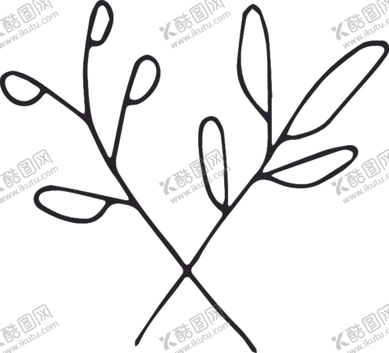 编号：99967305031938295585【酷图网】源文件下载-森系手绘花枝
