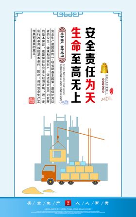 安全生产标语施工工地