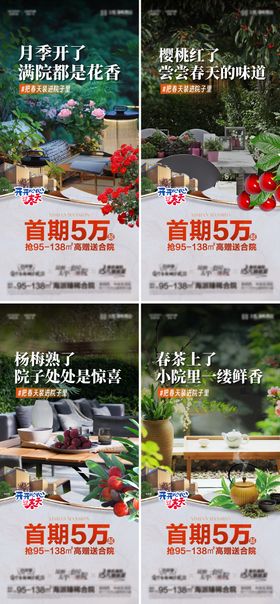 地产低首付赠合院系列海报