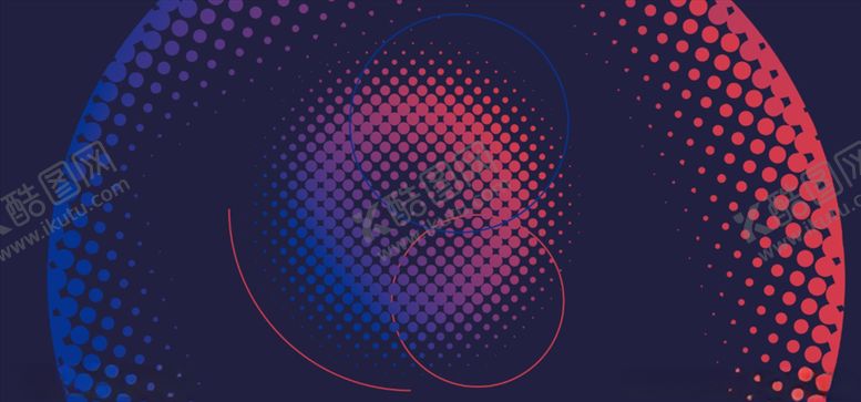 编号：46227710120525558670【酷图网】源文件下载-彩色渐变科技波点背景