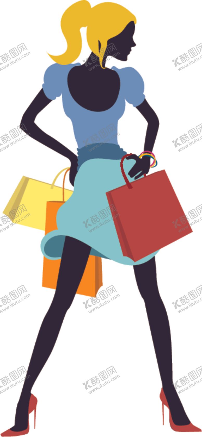 编号：95088909231341154790【酷图网】源文件下载-时尚购物女人