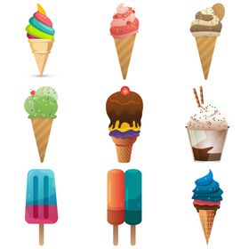 卡通冰淇淋