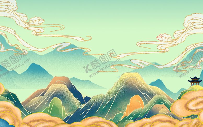 编号：97254110020236422168【酷图网】源文件下载- 国潮风背景