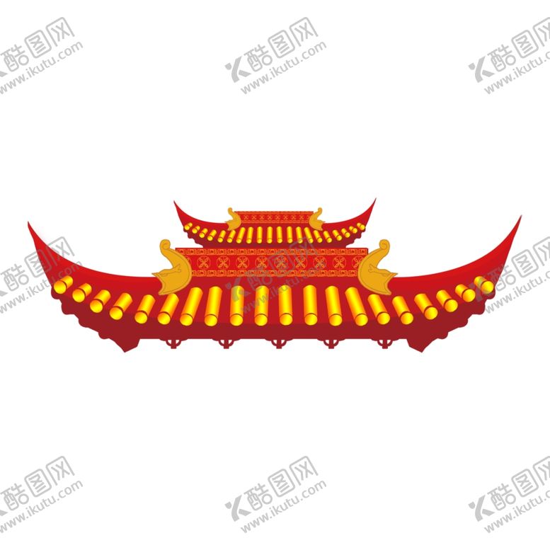 编号：18116810211039436239【酷图网】源文件下载-中式门楼屋脊图片