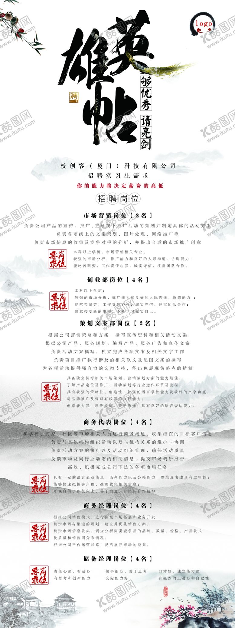 编号：83088509250932242341【酷图网】源文件下载-招聘