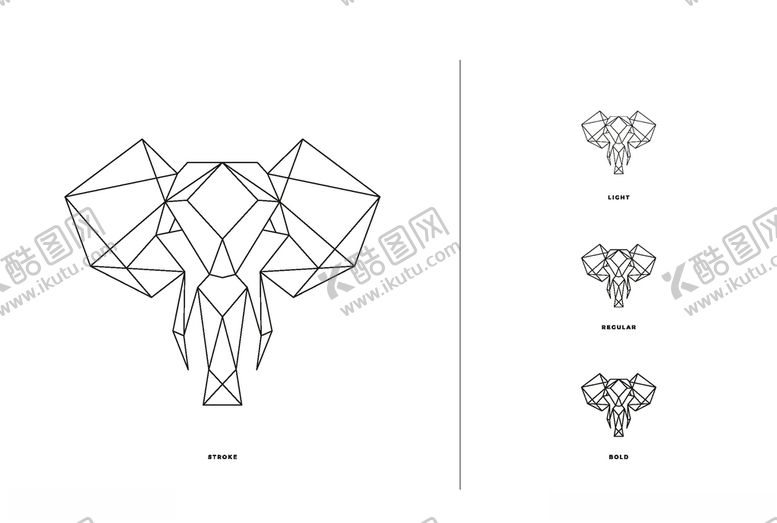 编号：68340510290634163223【酷图网】源文件下载-动物线性设计