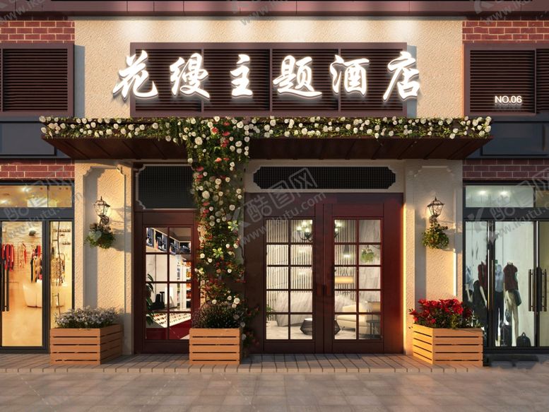 编号：80714909192358194172【酷图网】源文件下载-门头样机方通门头楼体样机