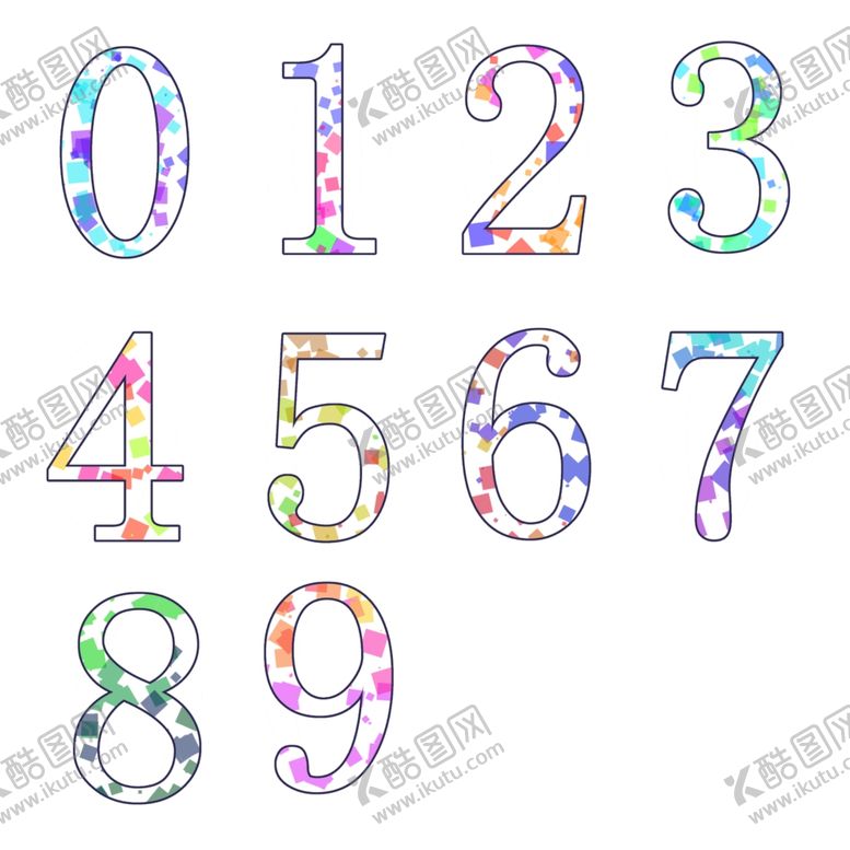 编号：95783507051733511533【酷图网】源文件下载-颗粒数字